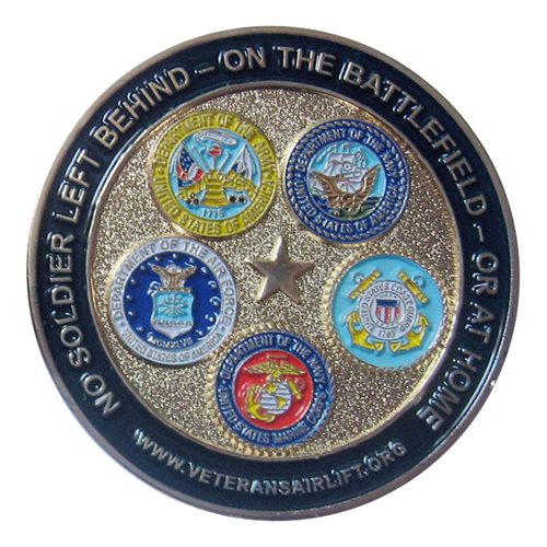 Jeff Air Veterans Airlift Command Coin  - View 2
