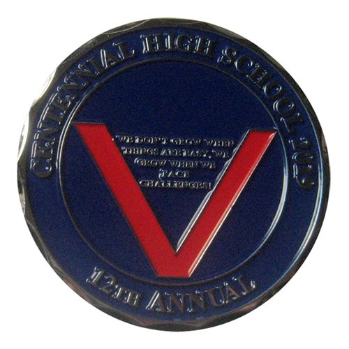 AFJROTC Centennial High School Victress Bower 12th Annual Football Challenge Coin - View 2