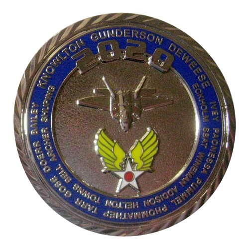F-22 Demo Team 2020 Silver Challenge Coin - View 2