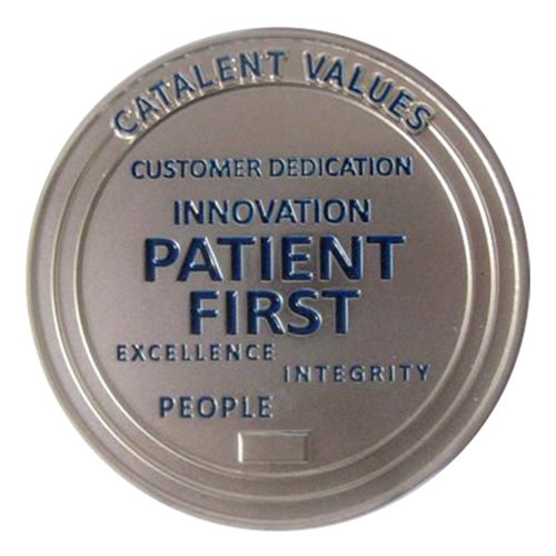 Catalent Pharma Solutions Challenge Coin - View 2