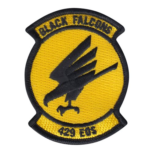 429 EOS Black Falcons 3 Inch Patch