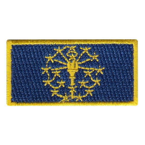 State Flag 100% Embroidered Patch Indiana 