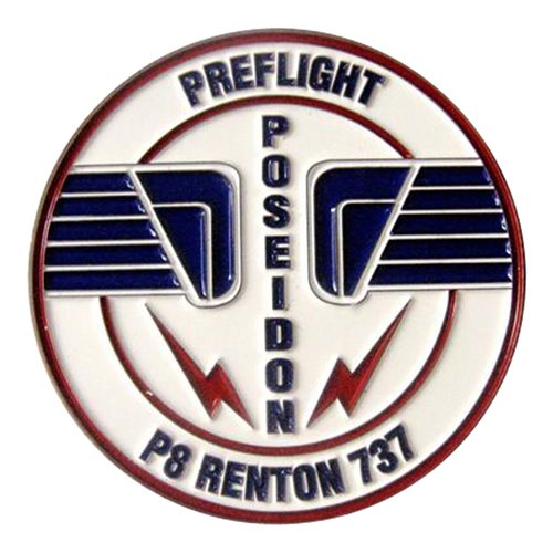 Preflight P8 Renton 737 2019 Challenge Coin
