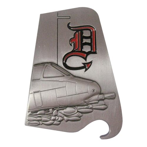 127 AMXS A-10 Tail Flash Bottle opener Challenge Coin