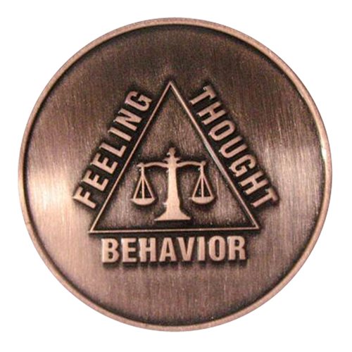 Cognitive Behavioral Social Skills Training  challenge coin - View 2