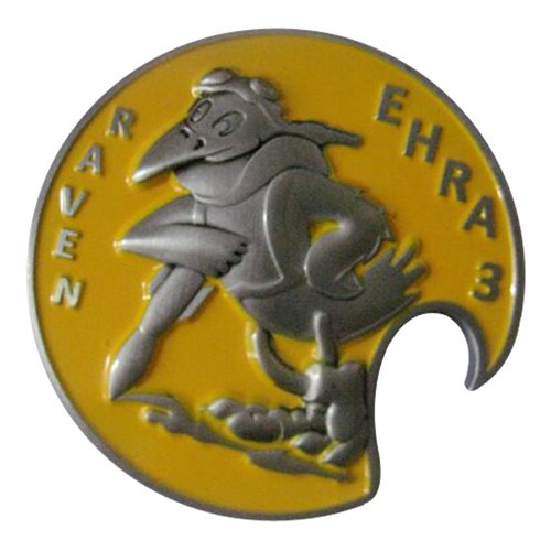 EHRA3 FRENCH Helicopter SQ Bottle Opener Challenge Coin - View 2