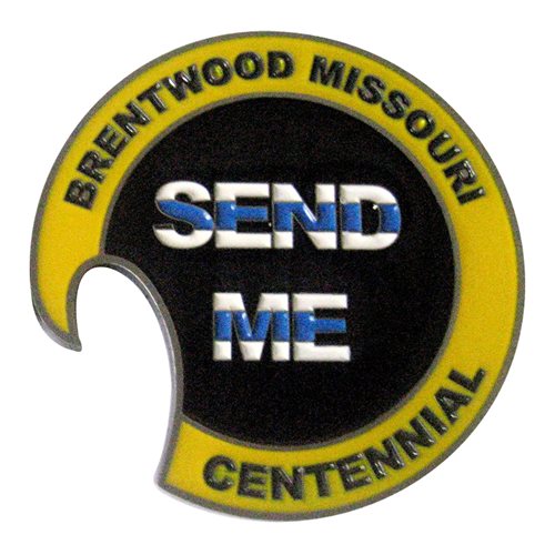 Brentwood Police Department Bottle Opener Challenge Coin - View 2