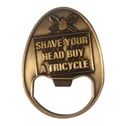 Trike Gang Bottle Opener Challenge Coin - View 2