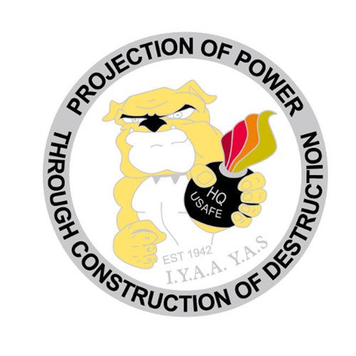 HQ USAFE EOD Coin  - View 2