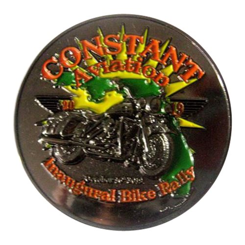 Constant Aviation Bike Rally challenge coin - View 2