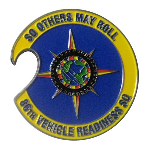 86 VRS Bottle Opener Challenge Coin - View 2