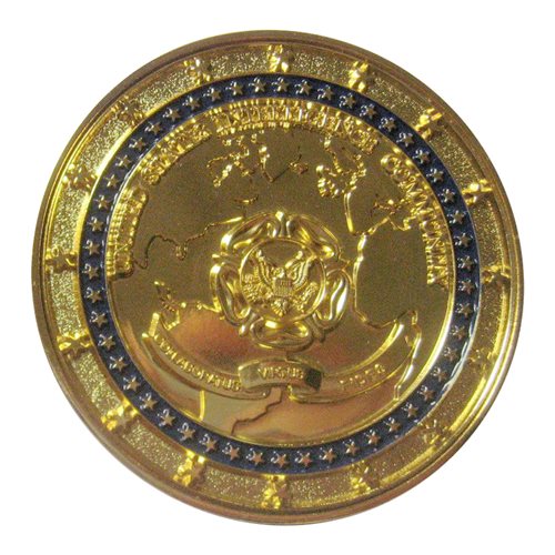 Intelligence Community CFO (gold) Challenge Coin - View 2