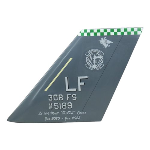 308 FS F-35A Airplane Tail Flash