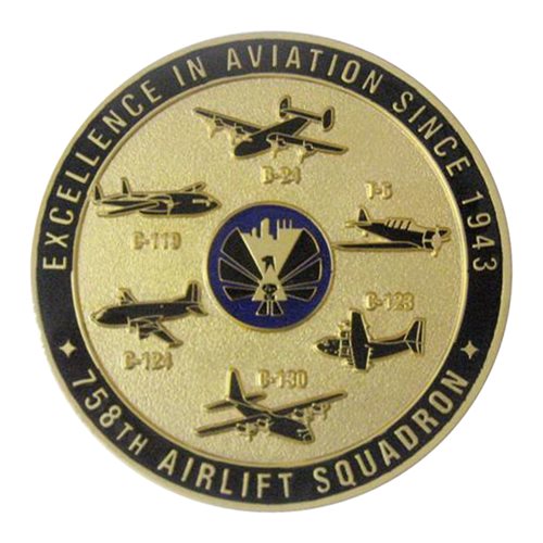 758 AS Challenge Coin - View 2