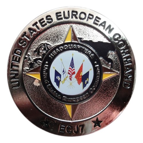 HQ USEUCOM J7 Coin  - View 2