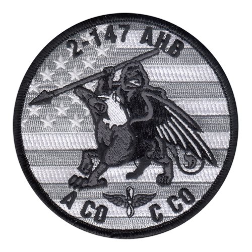A Co 2-147 AHB Yetti Griffins Flag Patch