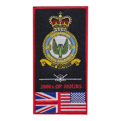 39 Squadron RAF MQ-9 2000 OP Hours Patch