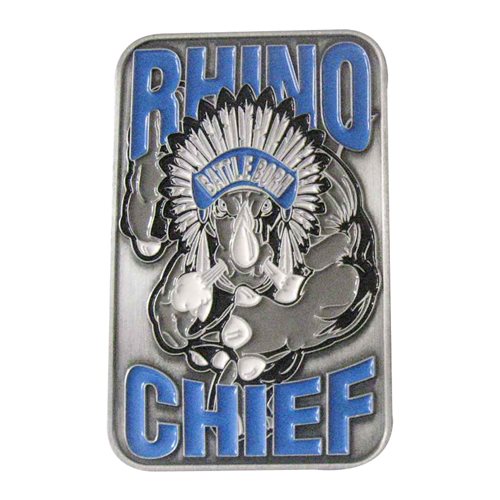 Rhino Chief Dog Tag Coin