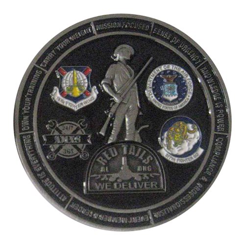 187 AMXS Red Tails Coin - View 2