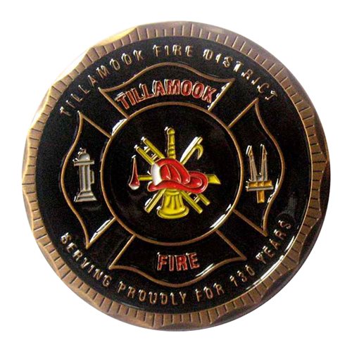 Tillamook Fire District Challenge Coin - View 2