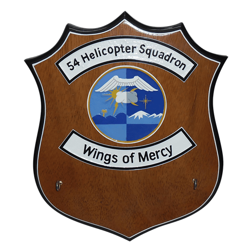 Custom 2-Hook Shield Style Briefing Stick Rack - View 3