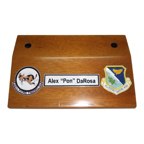 Custom 2-Stick Desktop Briefing Stick Rack  - View 2