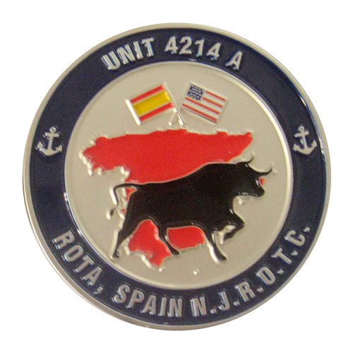 NJROTC Rota Spain Challenge Coin - View 2