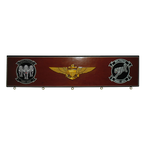 Custom 5-Hook Briefing Stick Rack - View 3