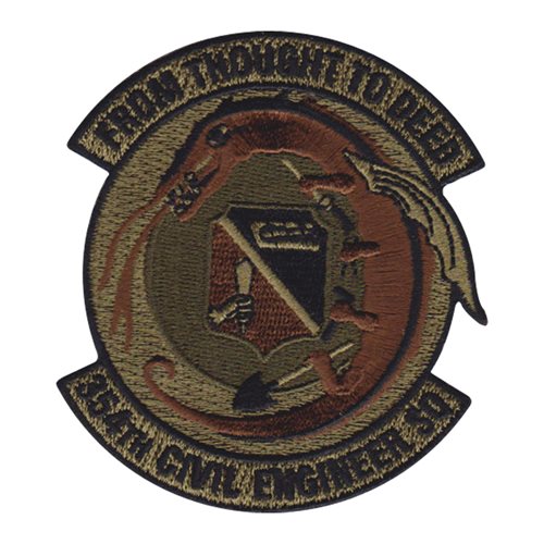 【AAKE】WORK PATCH WIDE PT 354 CES OCP Patch | 354th Civil Engineer Squadron Patches