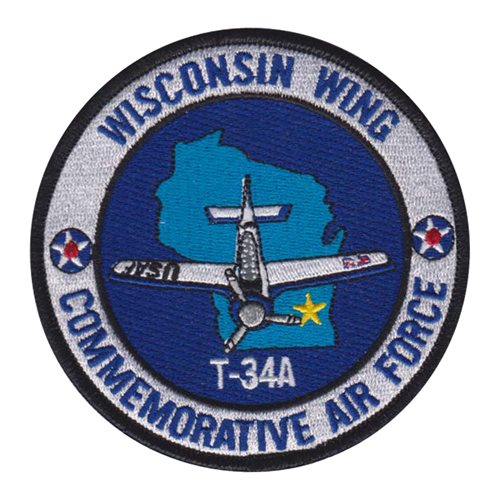 CAF Wisconsin Wing T-34A Patch