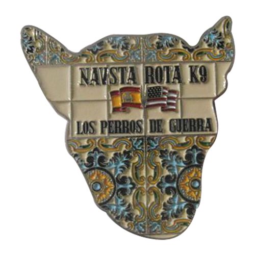 NAVSTA Rota Military Working Dogs Challenge Coin - View 2