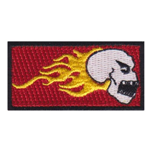 889 FTS Fire Skull Pencil Patch