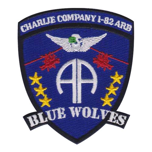 C Co 1-82 ARB Blue Wolves Patch