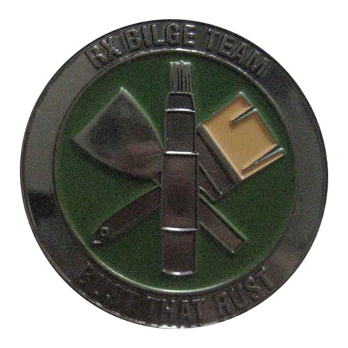 CVN 70 Reactor Bilge Team Challenge Coin - View 2