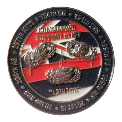 154 OG Commander Support Staff Challenge Coin - View 2