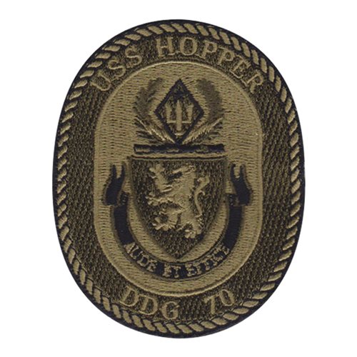 USS Hopper (DDG-70) Subdued Patch