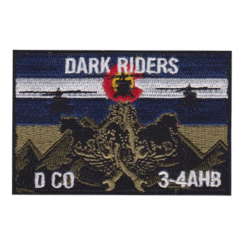 D Co 3-4 AHB Dark Riders Patch