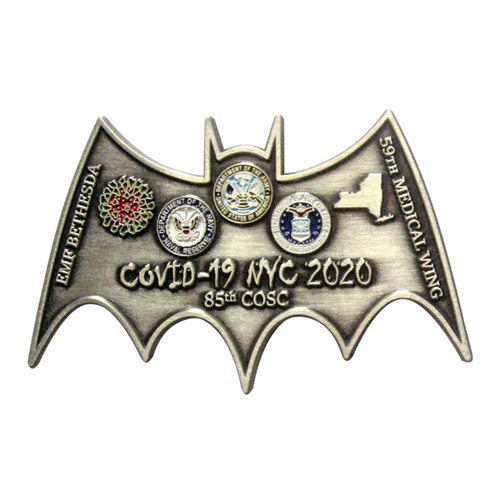 85 COSC Gotham PSYCH COVID-19 Challenge Coin - View 2