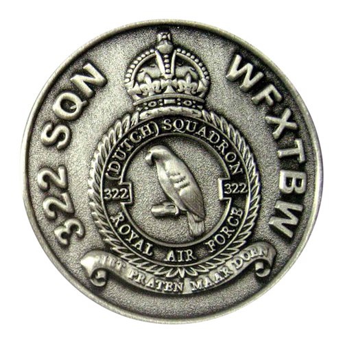 Royal Netherlands Air force 332 Squadron Challenge Coin - View 2