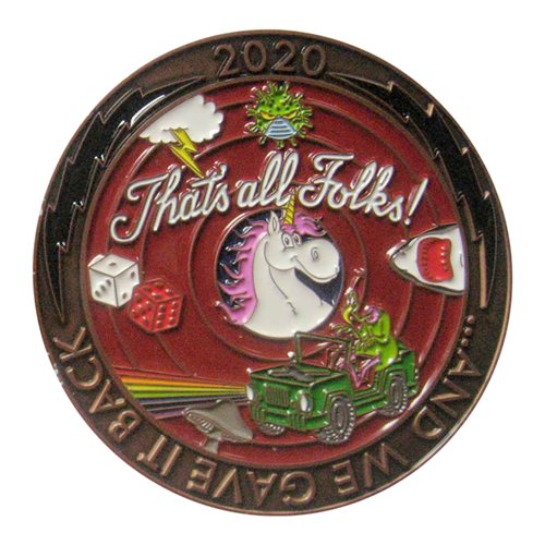 Black Widows Booster Club Challenge Coin - View 2