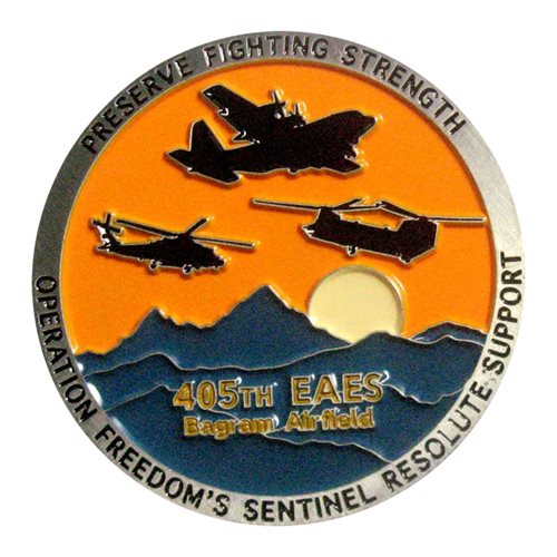 405 EAES C-130J OFS Resolute Support Challenge Coin