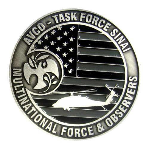 Multi National Force and Observers Challenge Coins - View 2