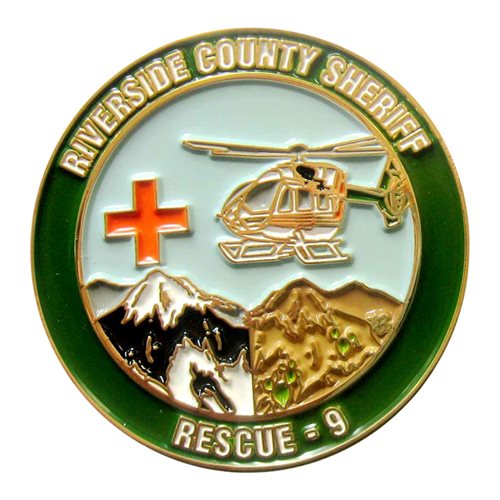Riverside County Sheriff Rescue 9 Challenge Coin - View 2