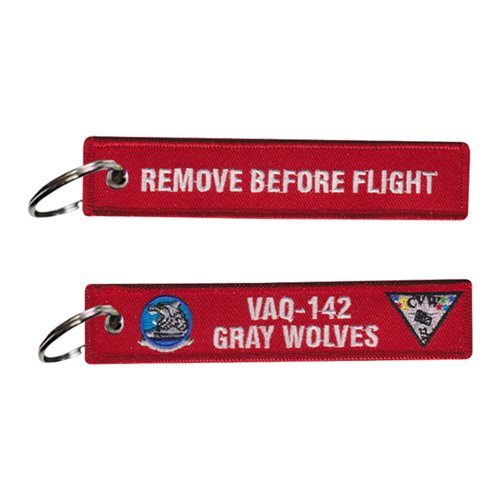 VAQ-142 Gray Wolves RBF Key Flag