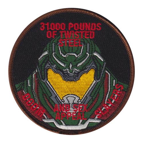 Mark of Doom Slayer – Backpack Patch – Iron On Patch – Patch Collection ▻  Stitchitized