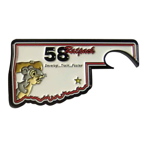 58 AS Greenway Bottle Opener Challenge Coin - View 2