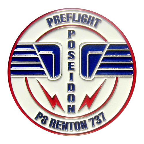 Preflight P8 Renton 737 2021 Challenge Coin