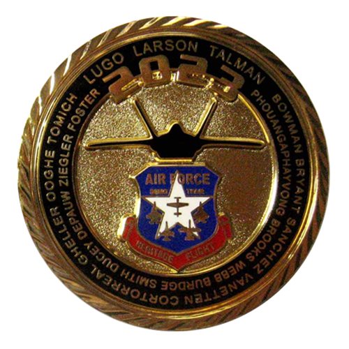 F-22 Demo Team 2023 Gold Challenge Coin - View 2