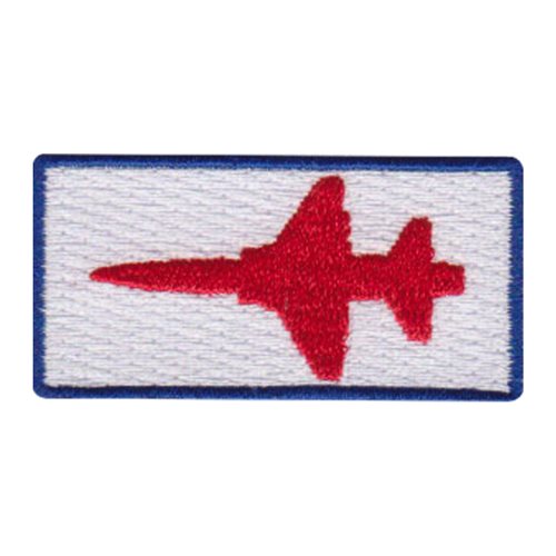 T-38 Top View Red and White Pencil Patch