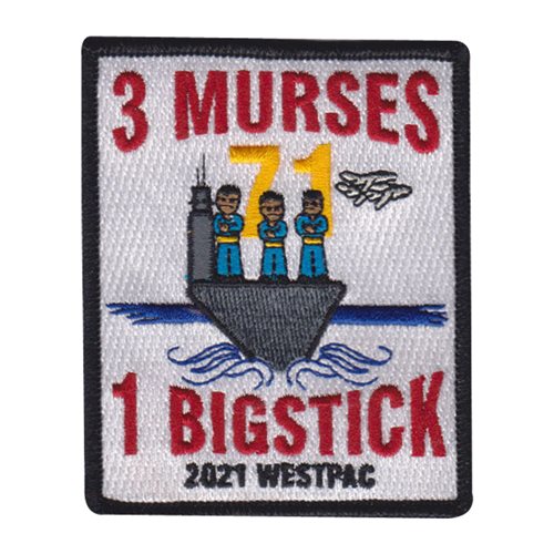 US USS Theodore Roosevelt CVN-71 Embroidered Decorative Patch